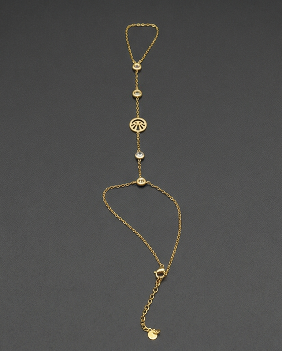 TAŞLI GÖZLÜ GOLD RENK ŞAHMERAN