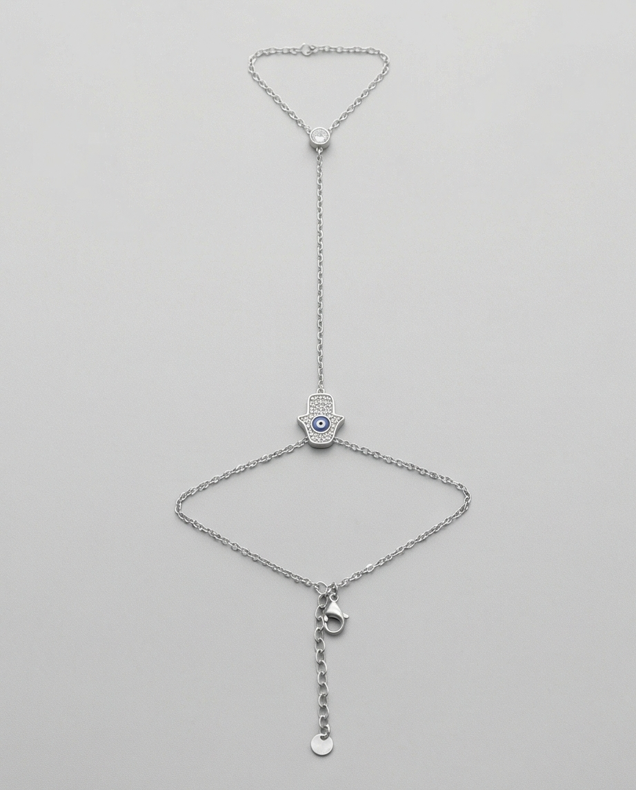 NAZAR BONCUĞU GÜMÜŞ RENK ŞAHMERAN