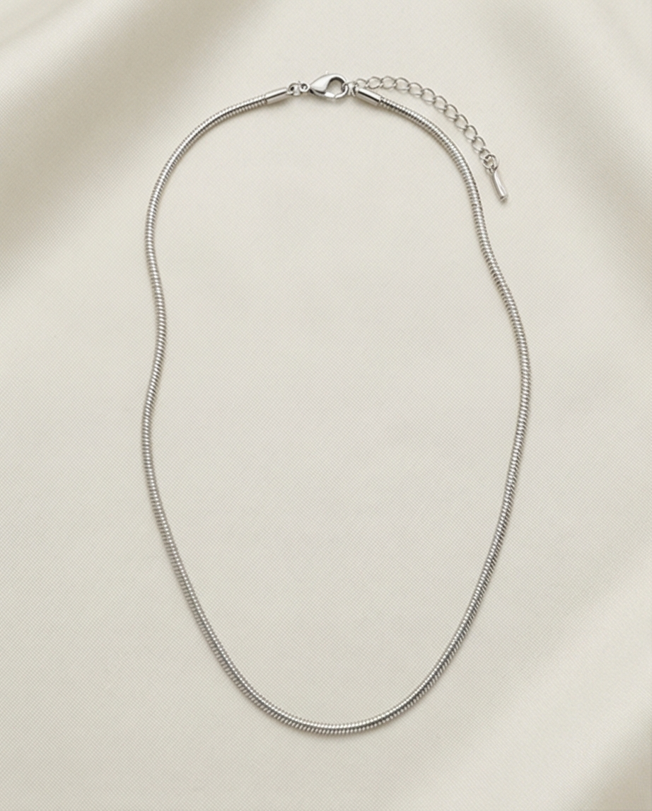 İNCE ZİNCİR GÜMÜŞ RENK KOLYE