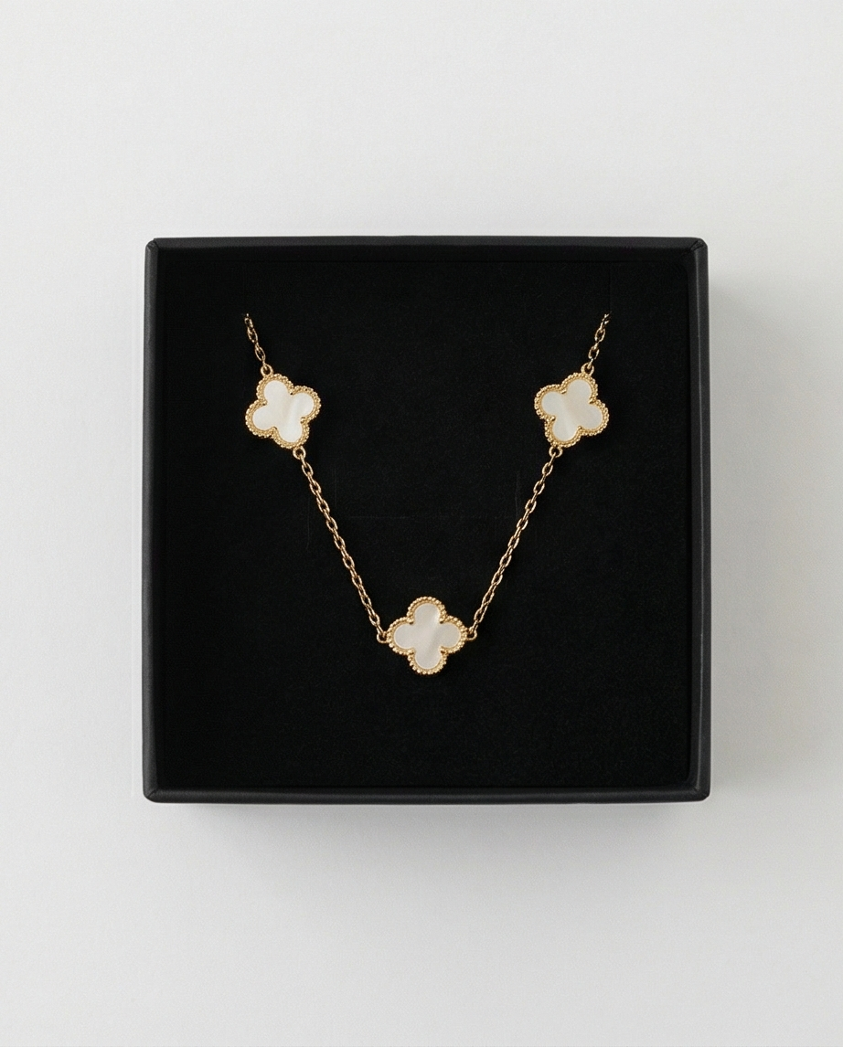 SEDEFLİ 10 YONCA GOLD RENK KOLYE